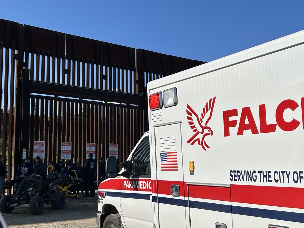 Ambulance at the U.S.-Mexico border
