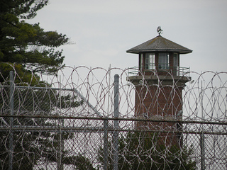 Guard tower at Michigan prison