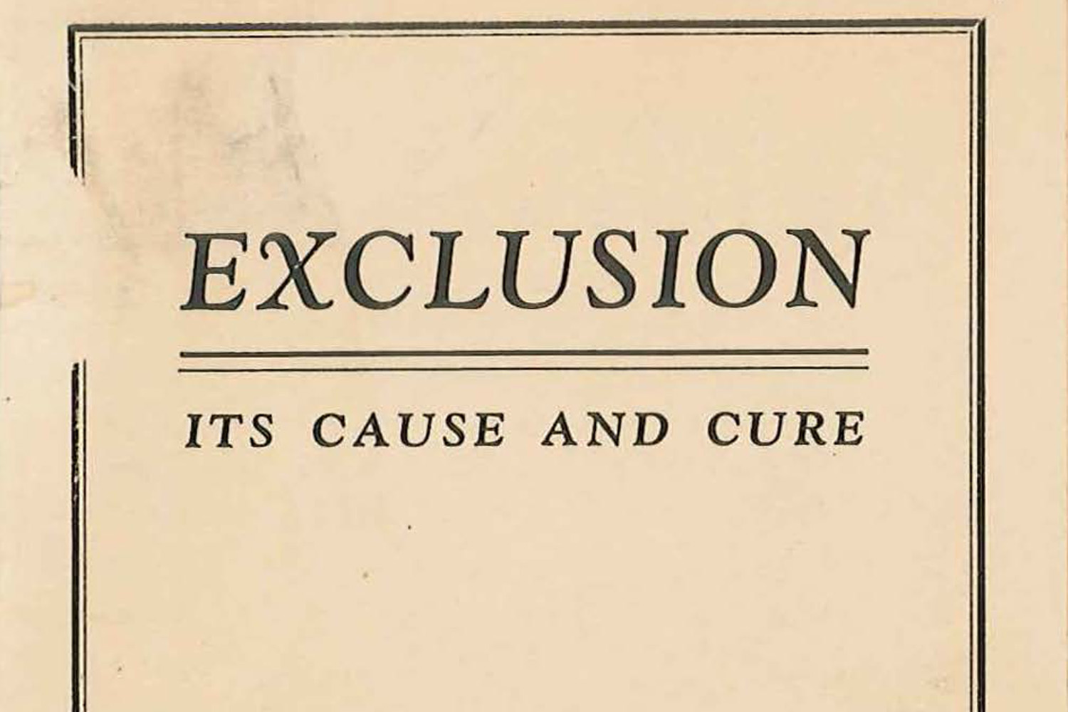 Image of archival pamphlet cover