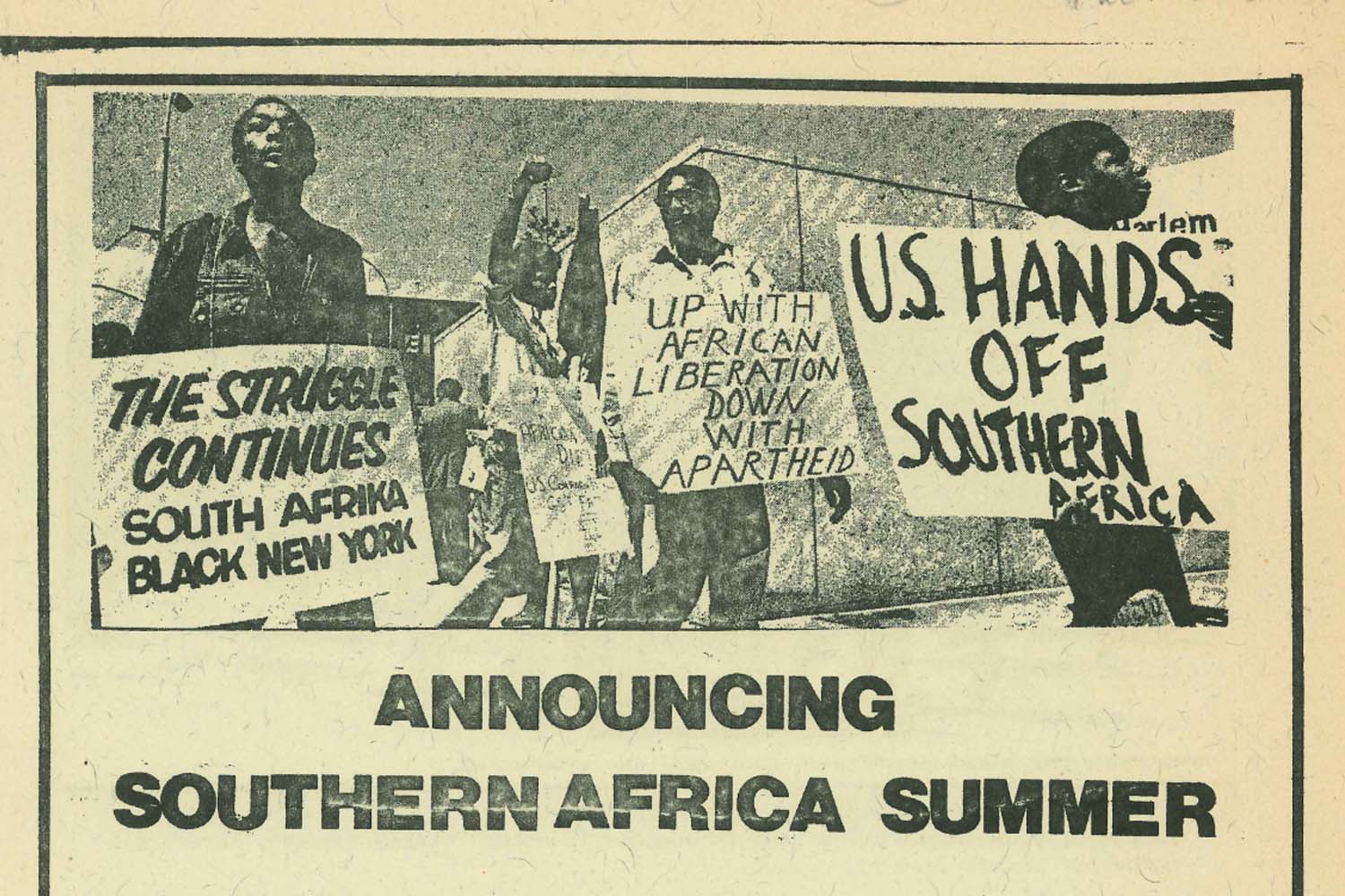 South Africa Summer pamphlet