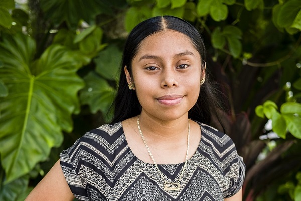 Photo of Yocelina Solis wearing a zigzag stripe top