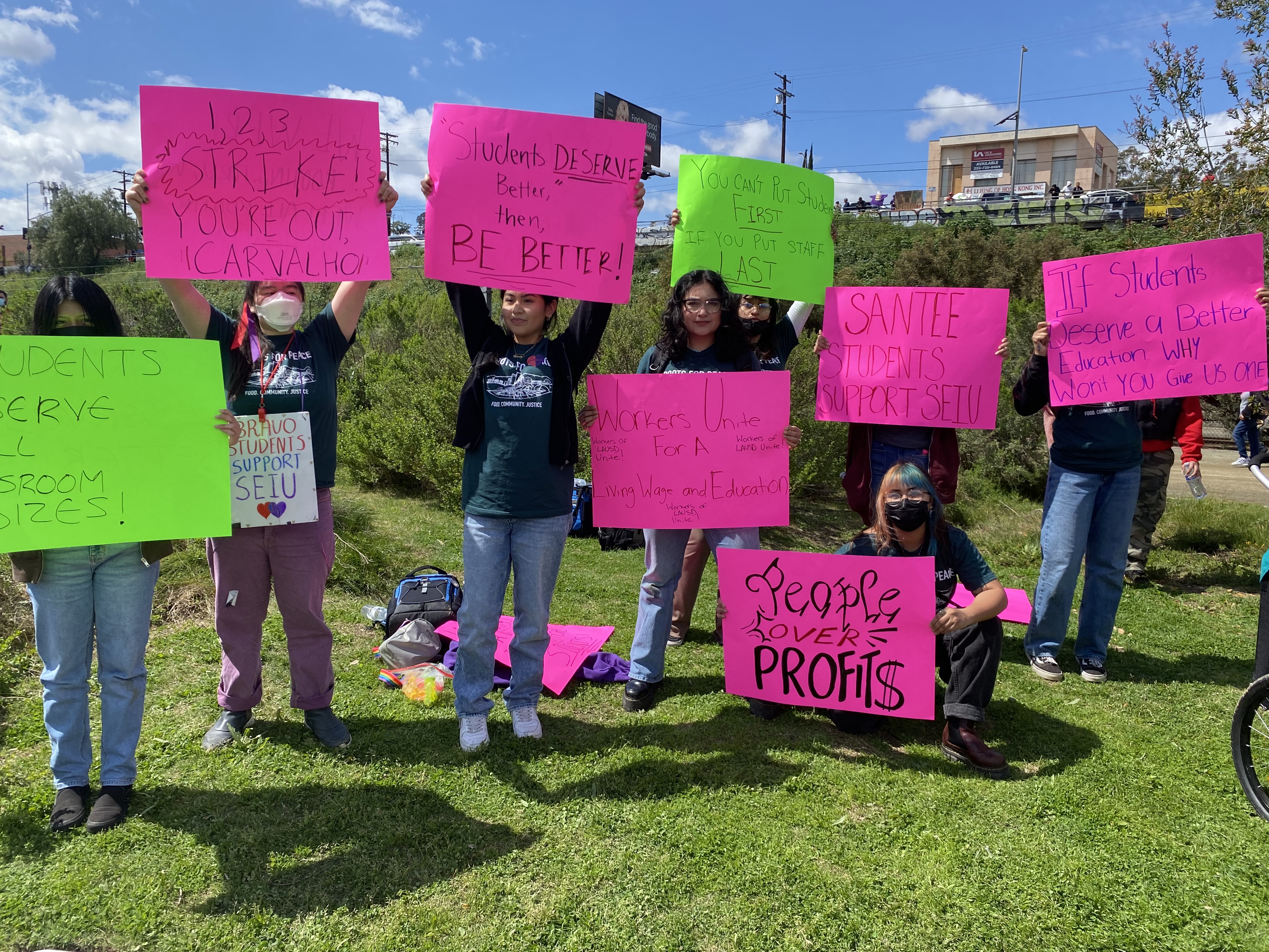 Youth in Los Angeles support stronger schools