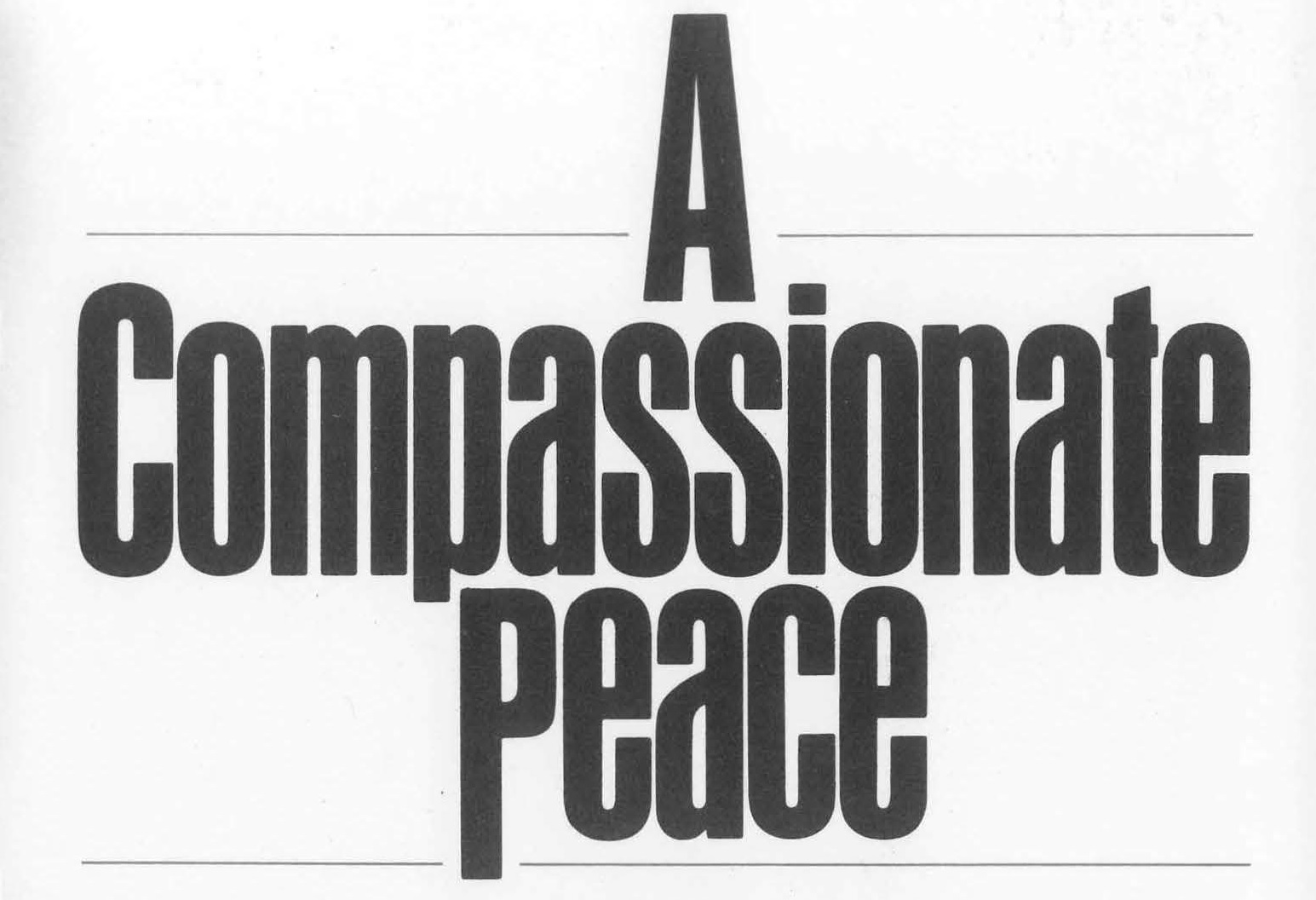 A Compassionate Peace