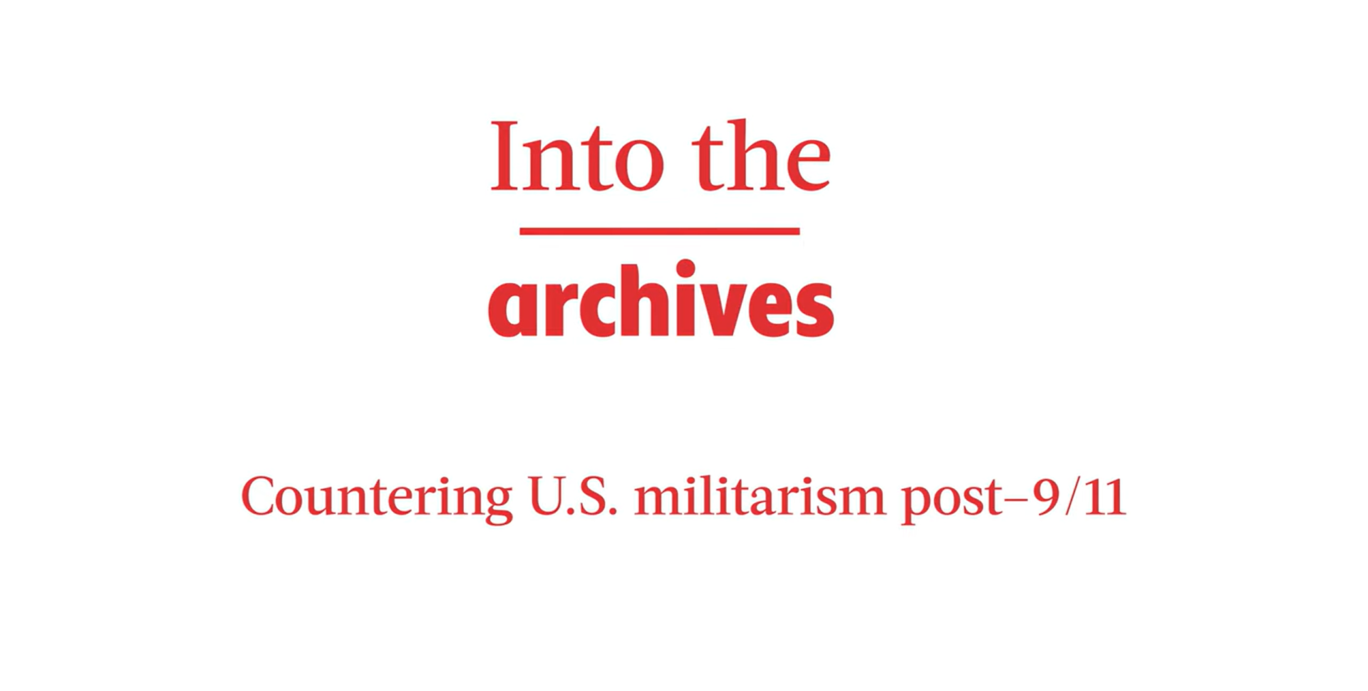 Countering U.S. militarism after 9/11