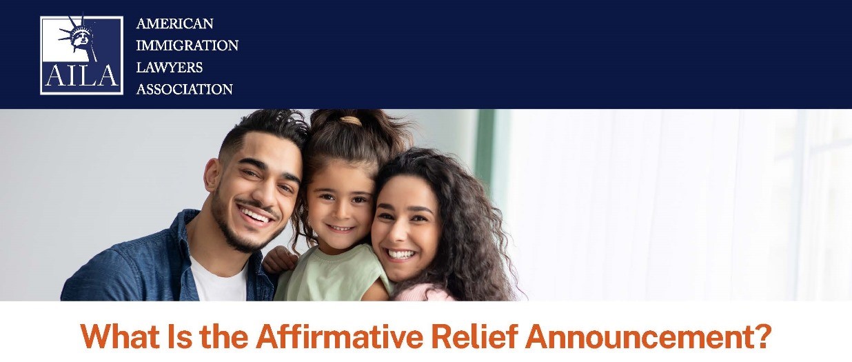 What is the Affirmative Relief Announcement?