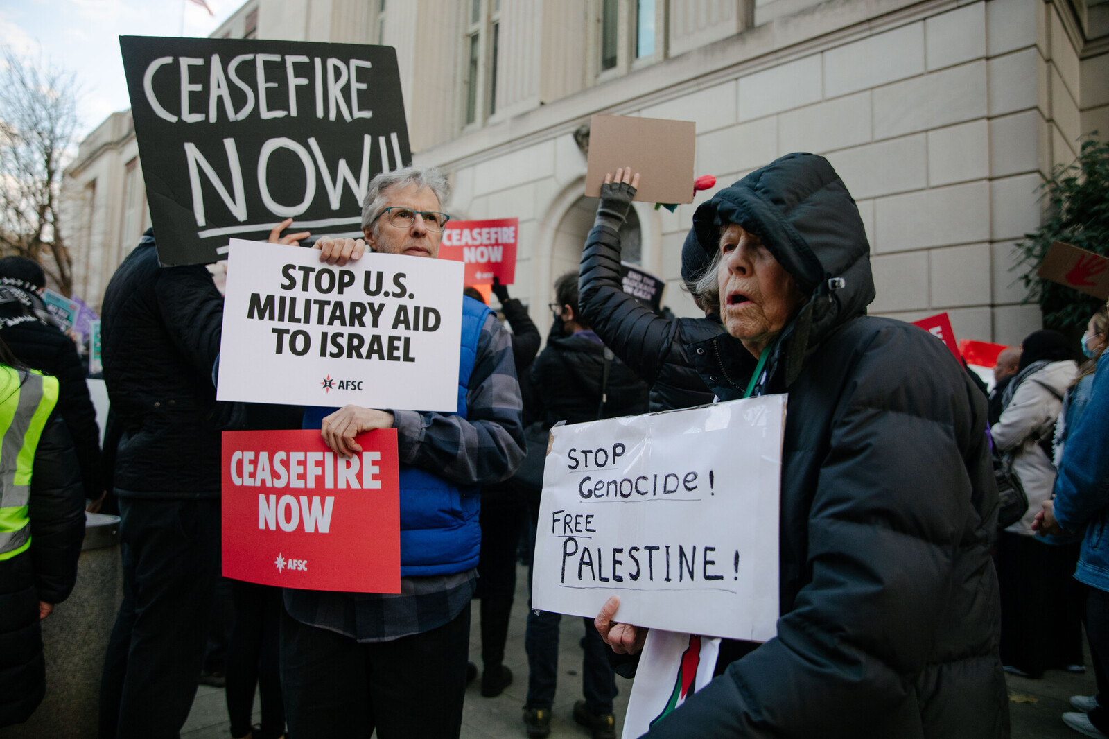Support an arms embargo against Israel and a permanent cease-fire!