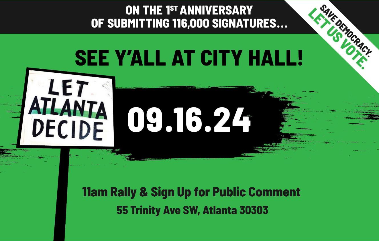 Let Atlanta Decide Anniversary 9/16 Banner