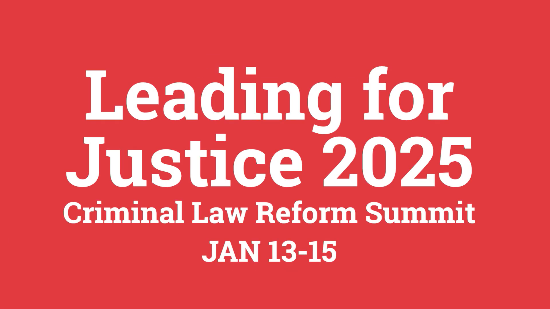 Leading for Justice 2025 Video Screengrab