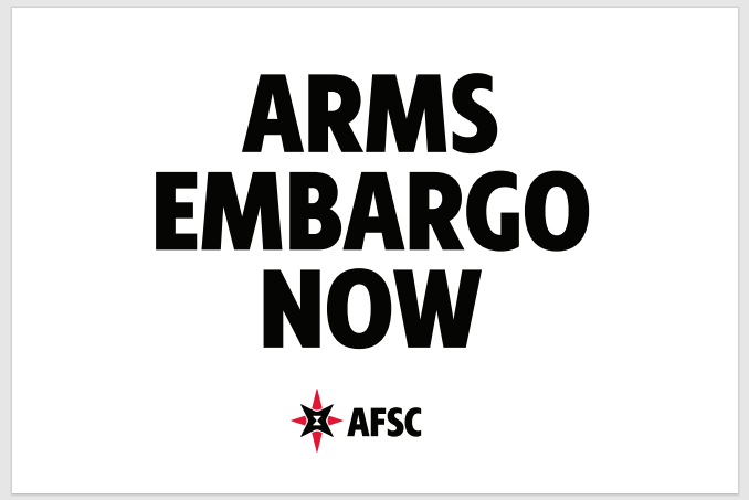 Arms Embargo Now poster