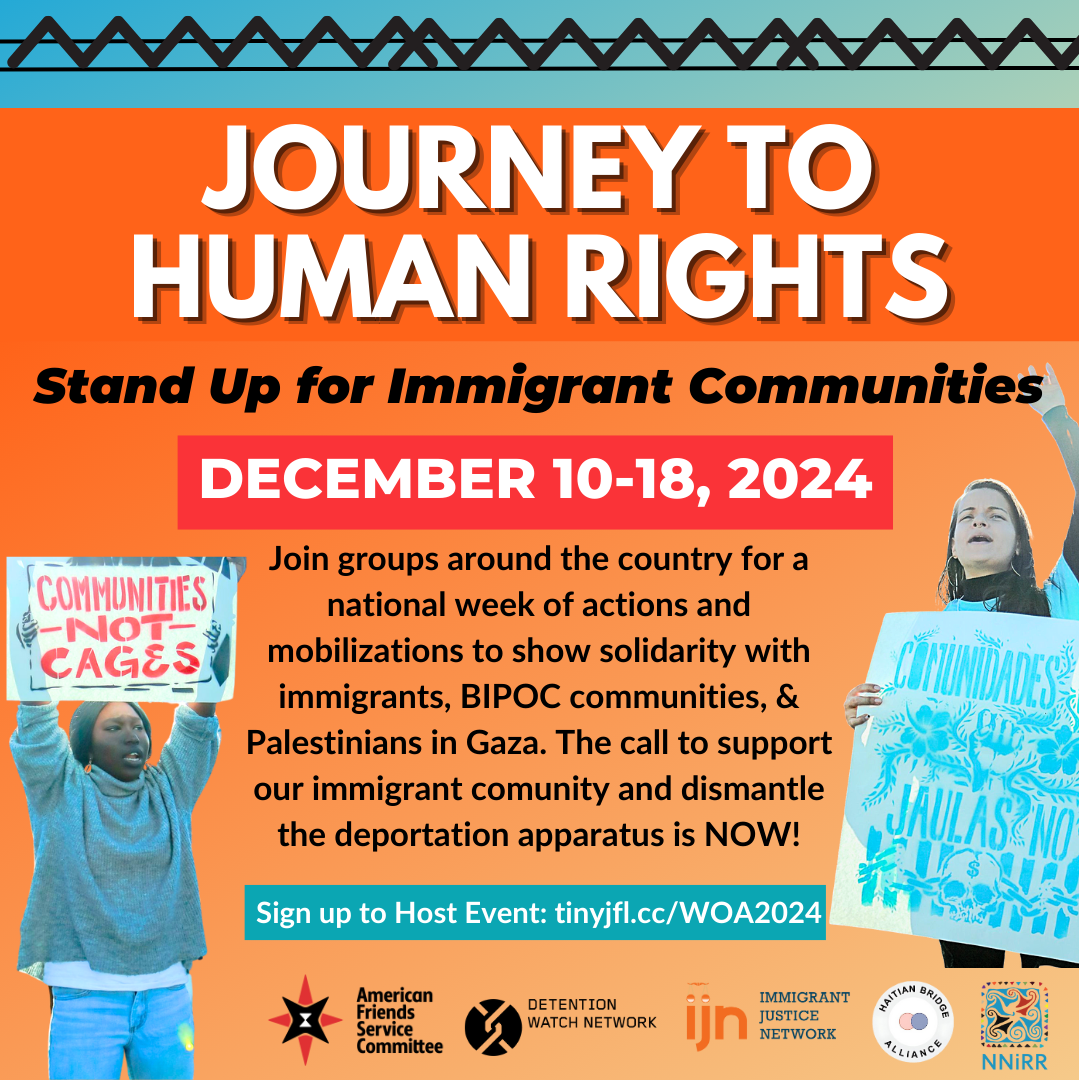 Journey to Human Rights Host Signup socials flyer