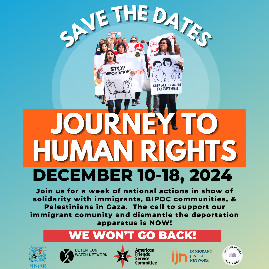 Journey to Human Rights Save the Dates socials flyer