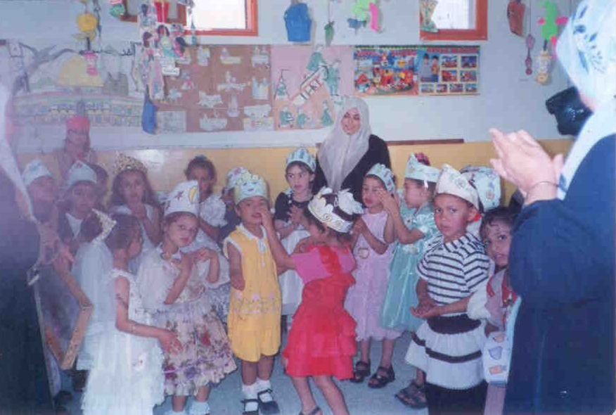 Group of children playing indoors