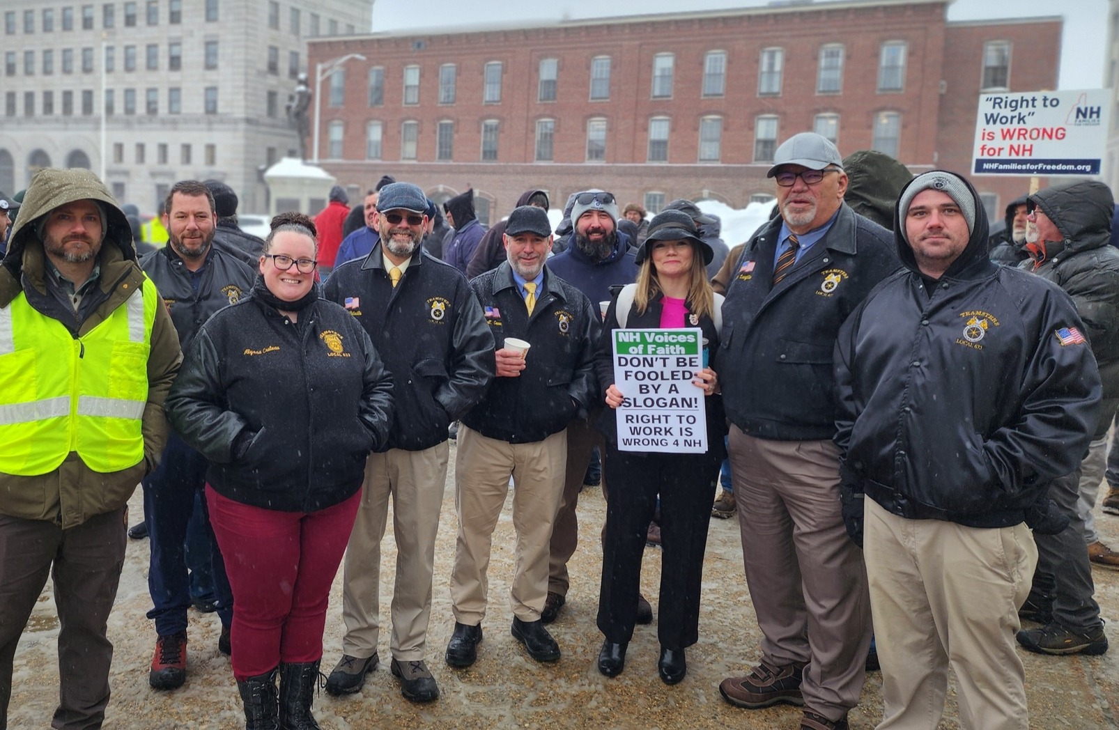 Rally for union rights at NH State House