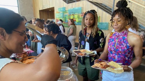 Nu’u Yavi women from Madera serve lunch