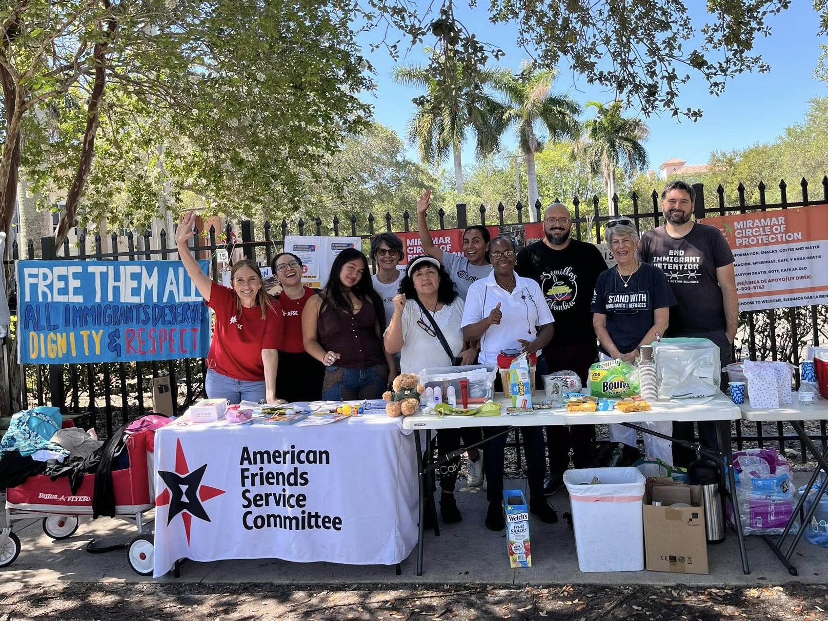 Building community outside an ICE facility
