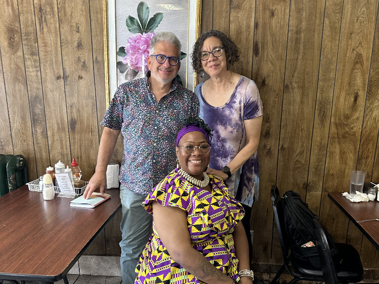 Steve Tamari, Sharon Goens-Bradley and Barbara Gunn-Lartey