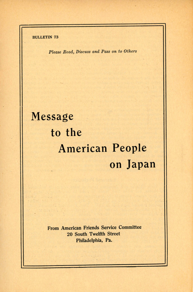 Cover of a brochure produced in 1925