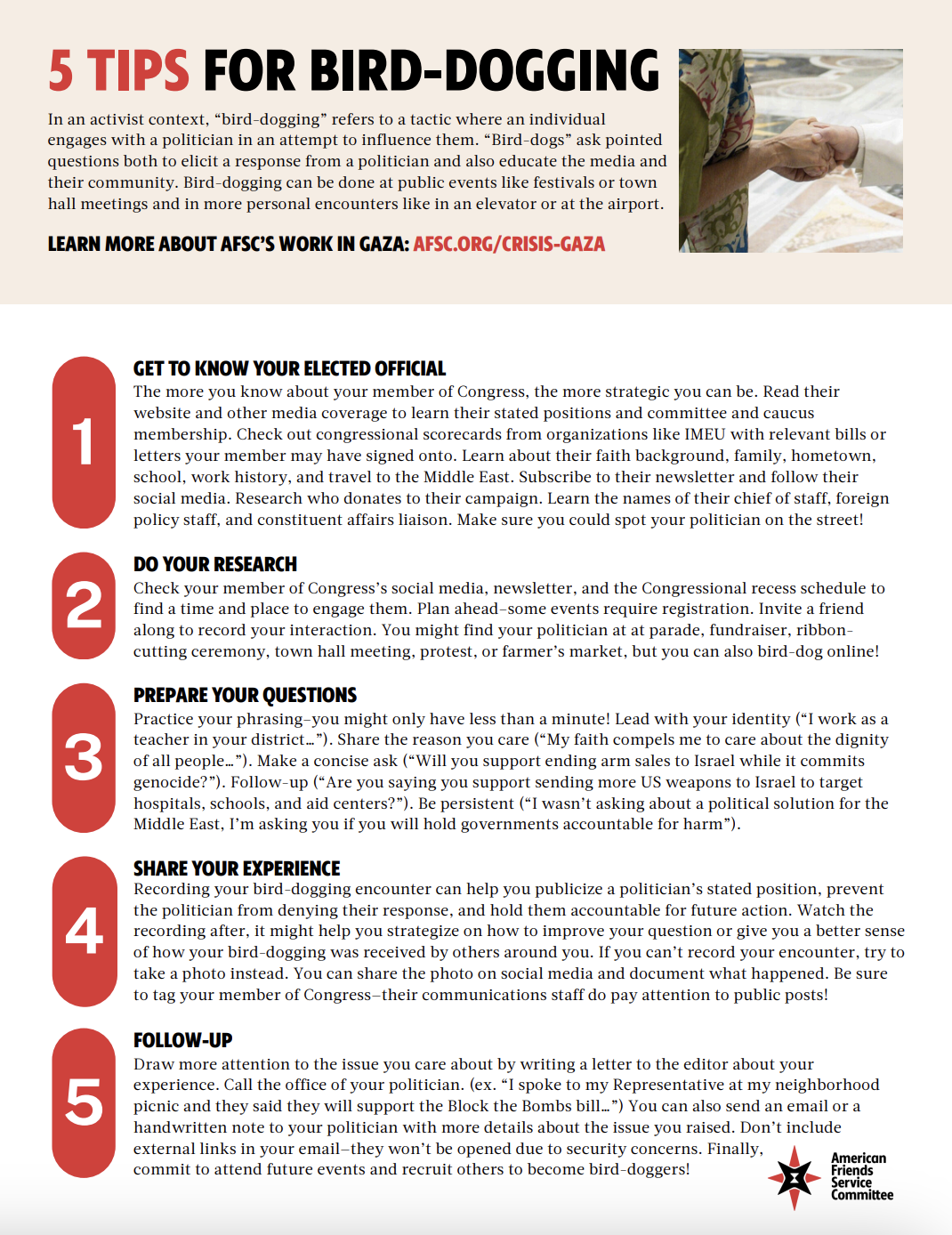 5 Tips for Bird-dogging