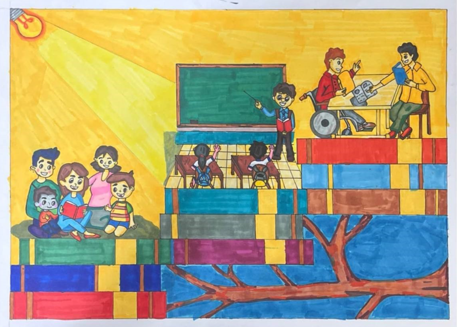 Artwork #1: “Roots of Learning”