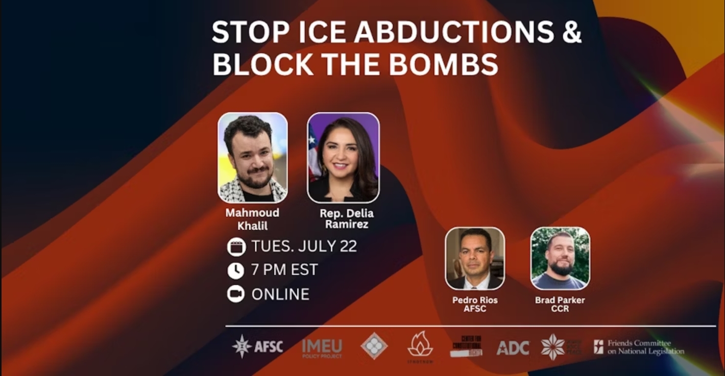 Stop ICE Abductions and Block the Bombs
