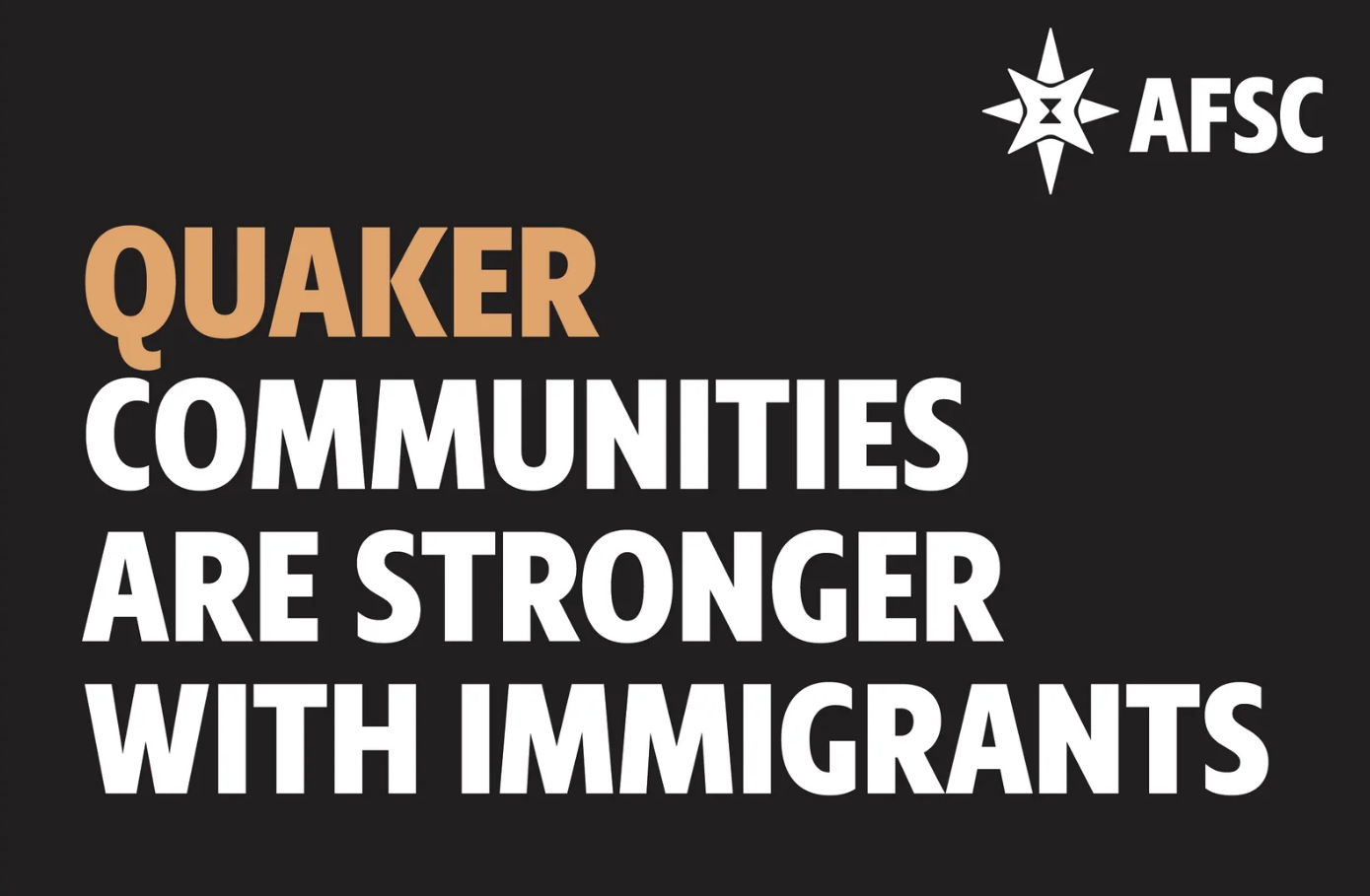 Quaker communities are stronger with immigrants