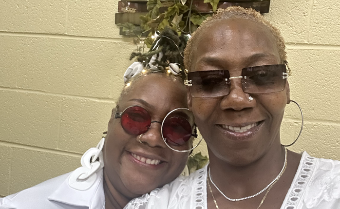 Barbara Gunn Lartey and LaWanda Hollister at BIG