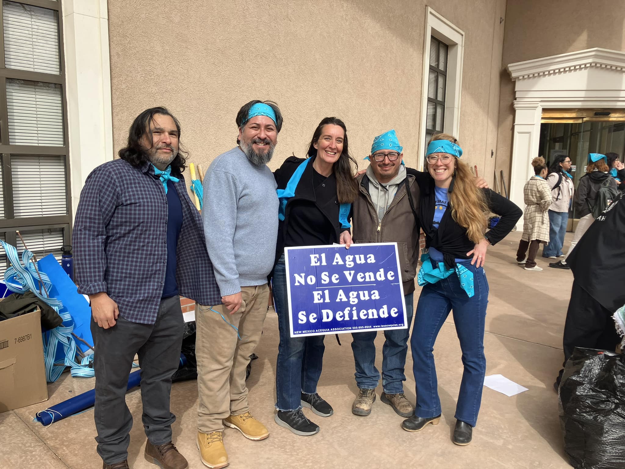 AFSC NM staff with partners at Acequia Day at the State Capitol