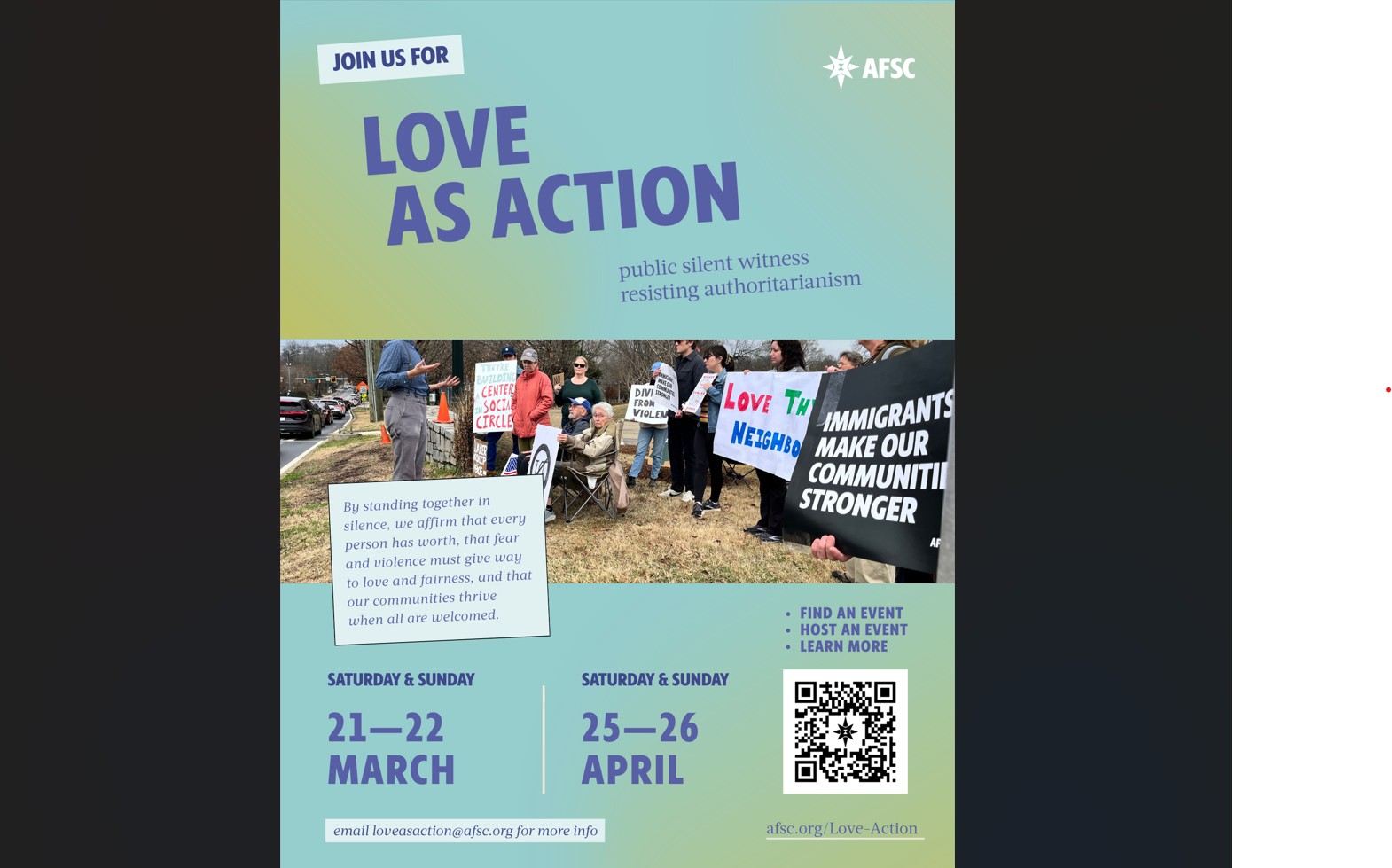 Love as Action Flyer