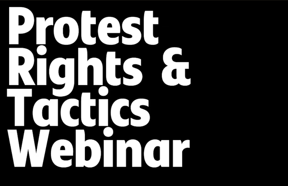 Protest Rights and Tactics for Organizations and Individuals