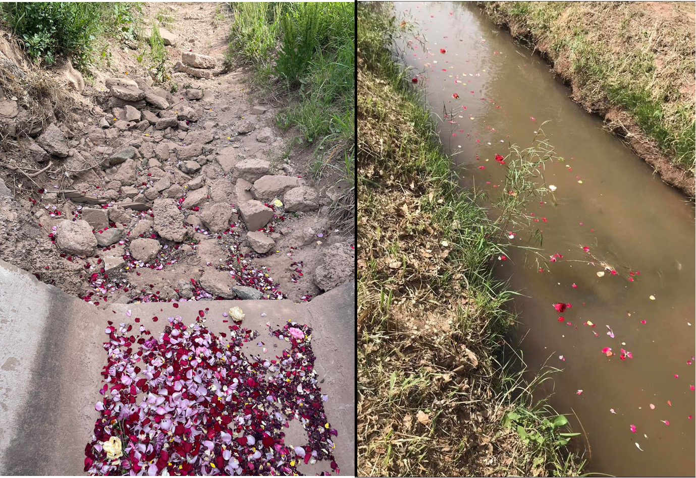 wet and dry acequia