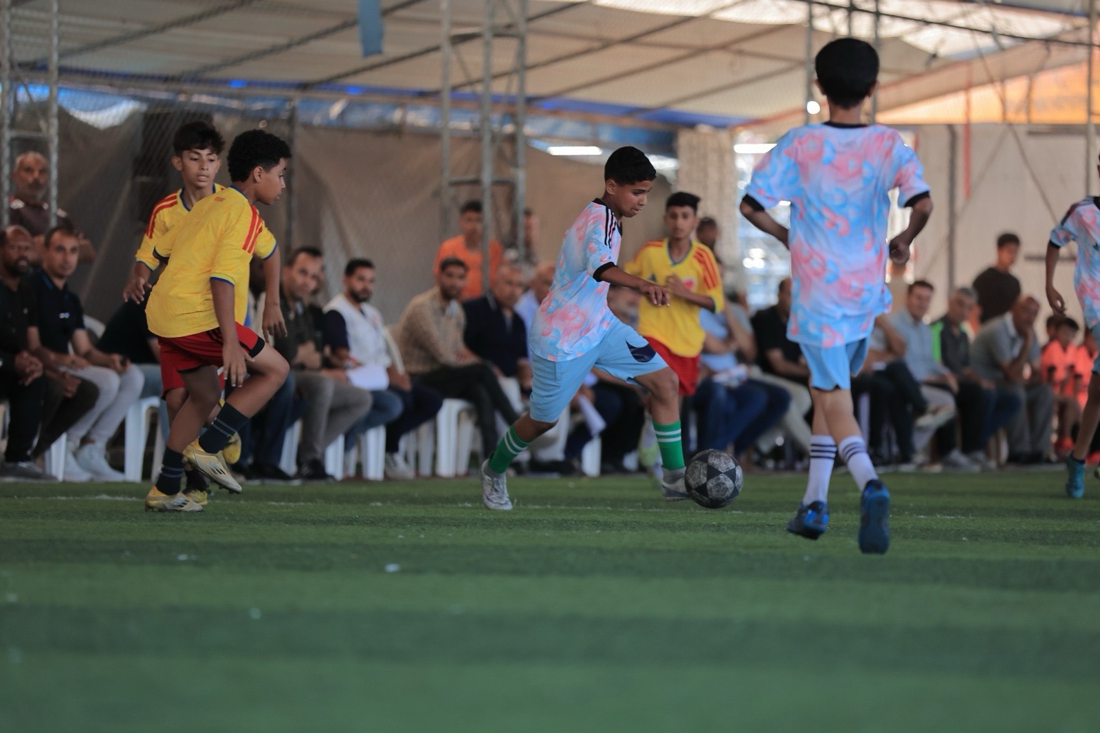 Palestinian kids football match