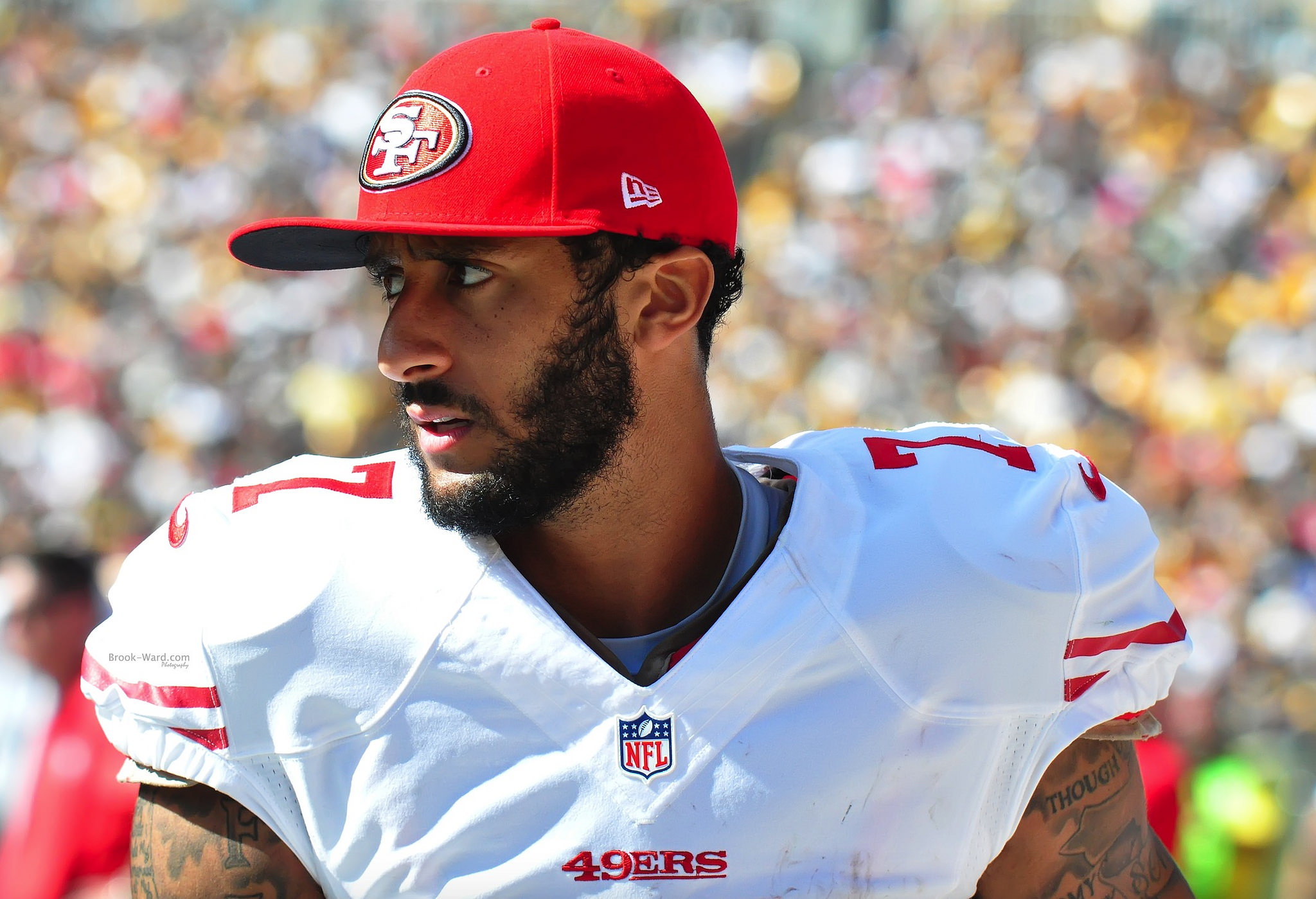 Colin Kaepernick: I won't stand 'to show pride in a flag for a country that  oppresses Black people'