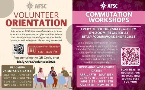 Michigan volunteer orientations and workshops
