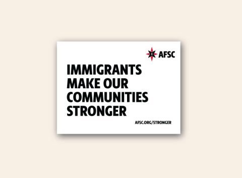 immigrants make our communities stronger poster english