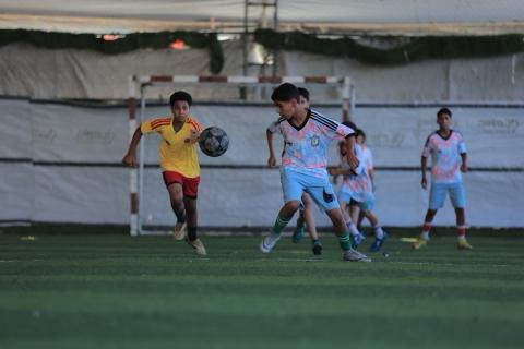 Palestinian kids football match
