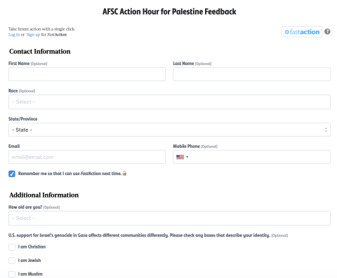 Action Hour Survey