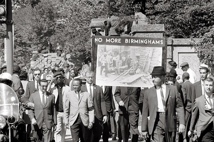 March in solidarity with Birmingham on the occasion of the bombing of the 16th Street Baptist church via Wikimedia commons