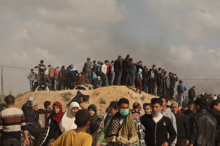 Great March of Return, photo by Ibrahim Zanoun