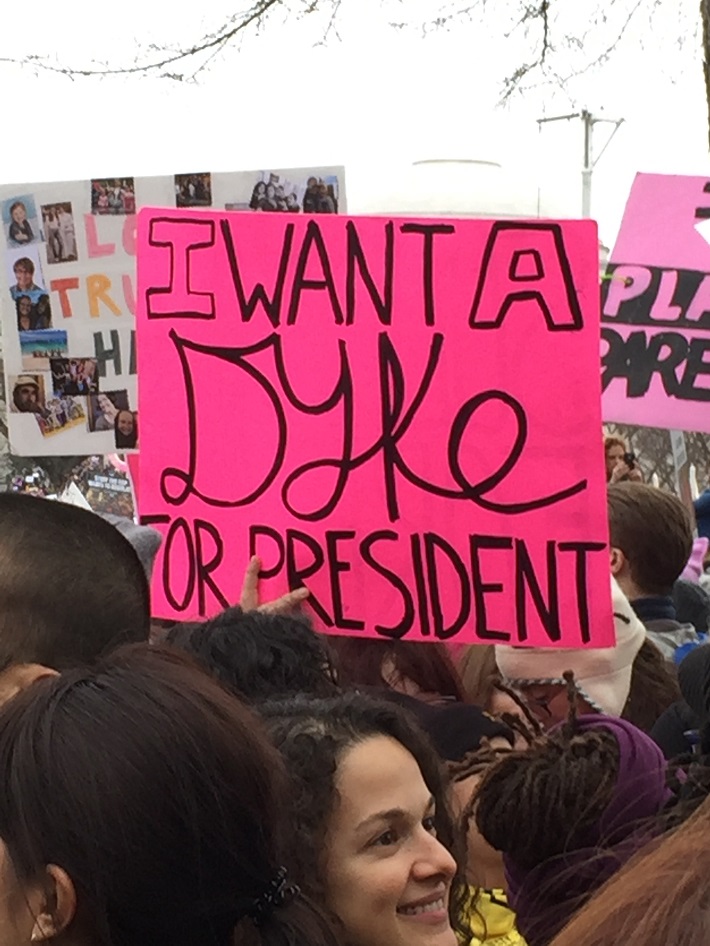 Women's March, DC, in Jan., photo by Lucy Duncan