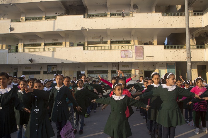 Sobhi Abu Karsh Basic school, Shuijayea, photo by Anne Paq, ActiveStills