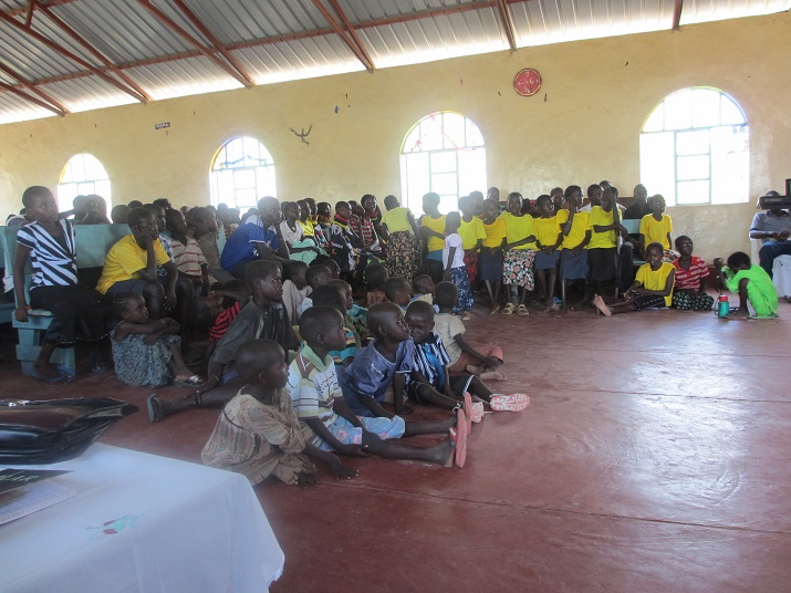 Worship service at Turkana Friends Church in northern Kenya, photo by Lucy Duncan