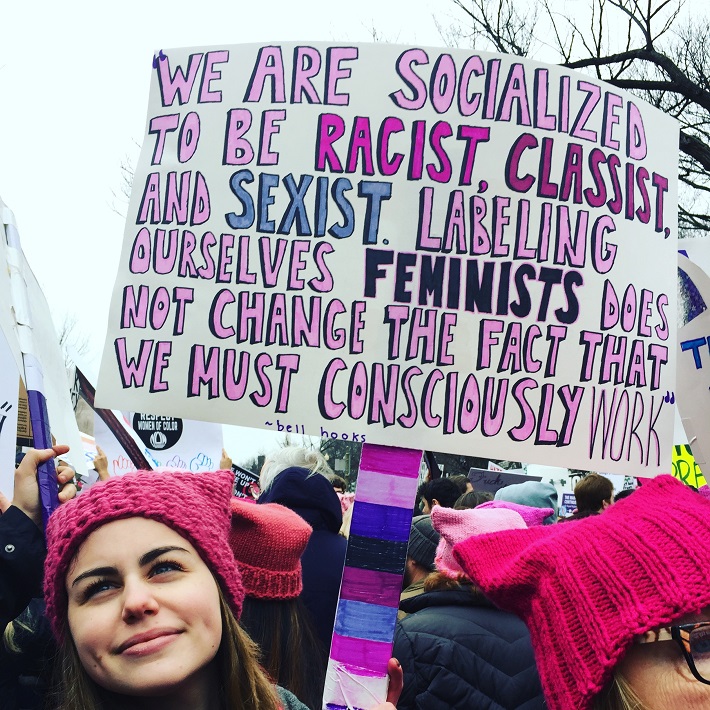 Sign at the Women's March in DC, photo by Lucy Duncan