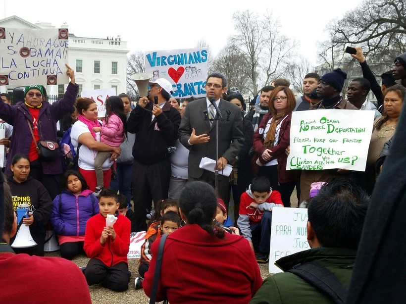 Protest against deportation in Washington D.C. (Photo by Kathryn Johnson)