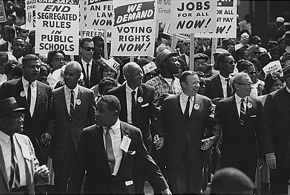 Reuther joins the March on Washington in 1963. Photo: Public domain