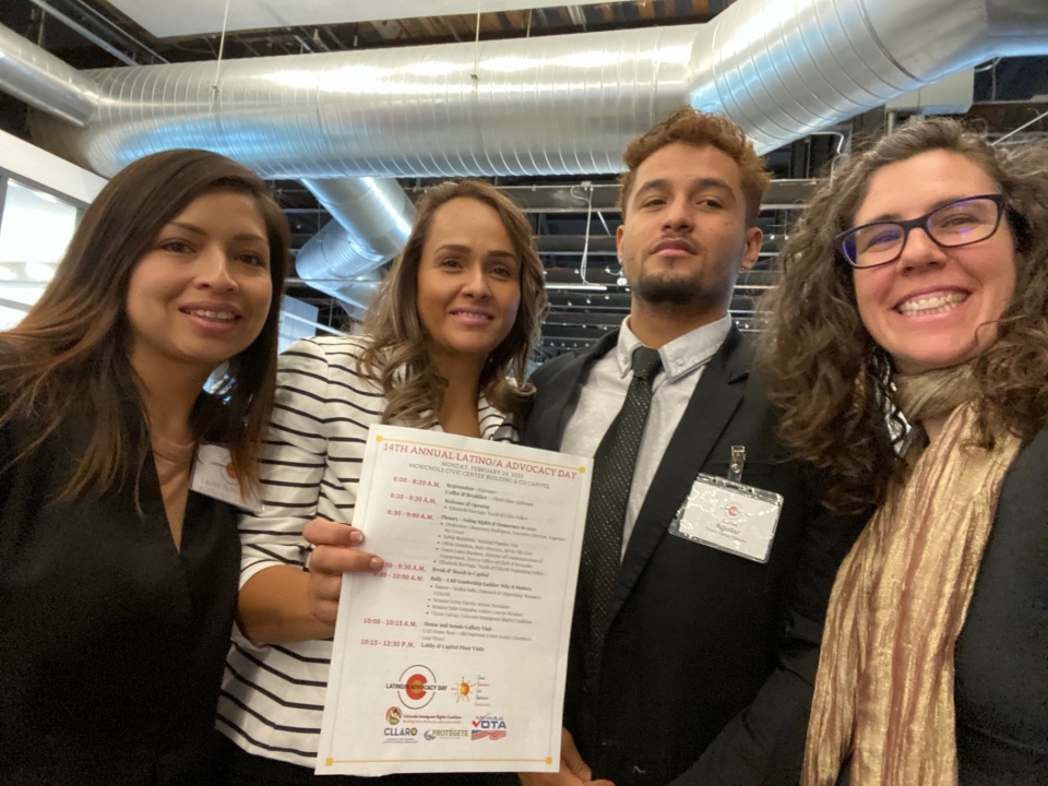 AFSC's Not1More members lobbied legislators to support SB83 during Latino Advocacy Days at the Colorado State Capitol. 