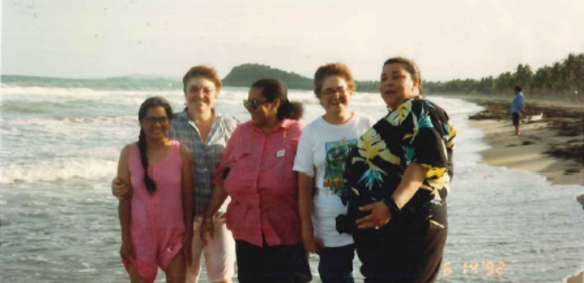 Rosemary Cubas (second from left) was the director of AFSC's Third World Coalition. 
