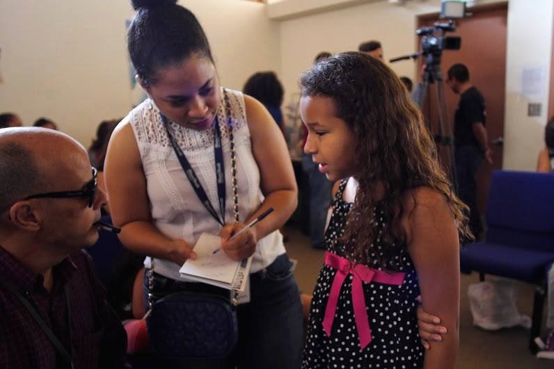 Miami students speak out against immigrant detention at a press conference in Florida. Photo: AFSC/Florida