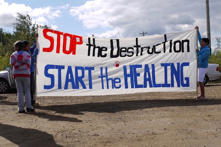 Alberta Tar Sands Protest, Healing Walk by Velcrow Ripper // CC Flickr License 