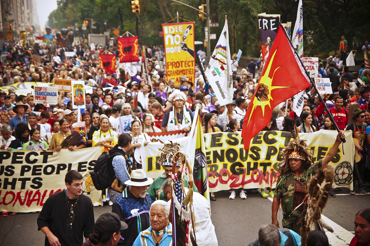 Indigenous Marchers by Joe Brusky // CC Flickr License