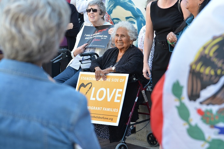 Jon Krieg / Iowa protest responding to the White House decision to rescind DACA. 